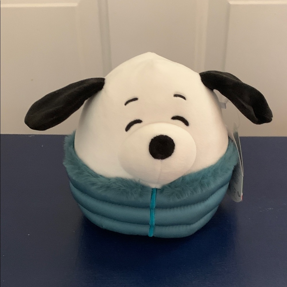 Squishmallows Black and White Dog Plush